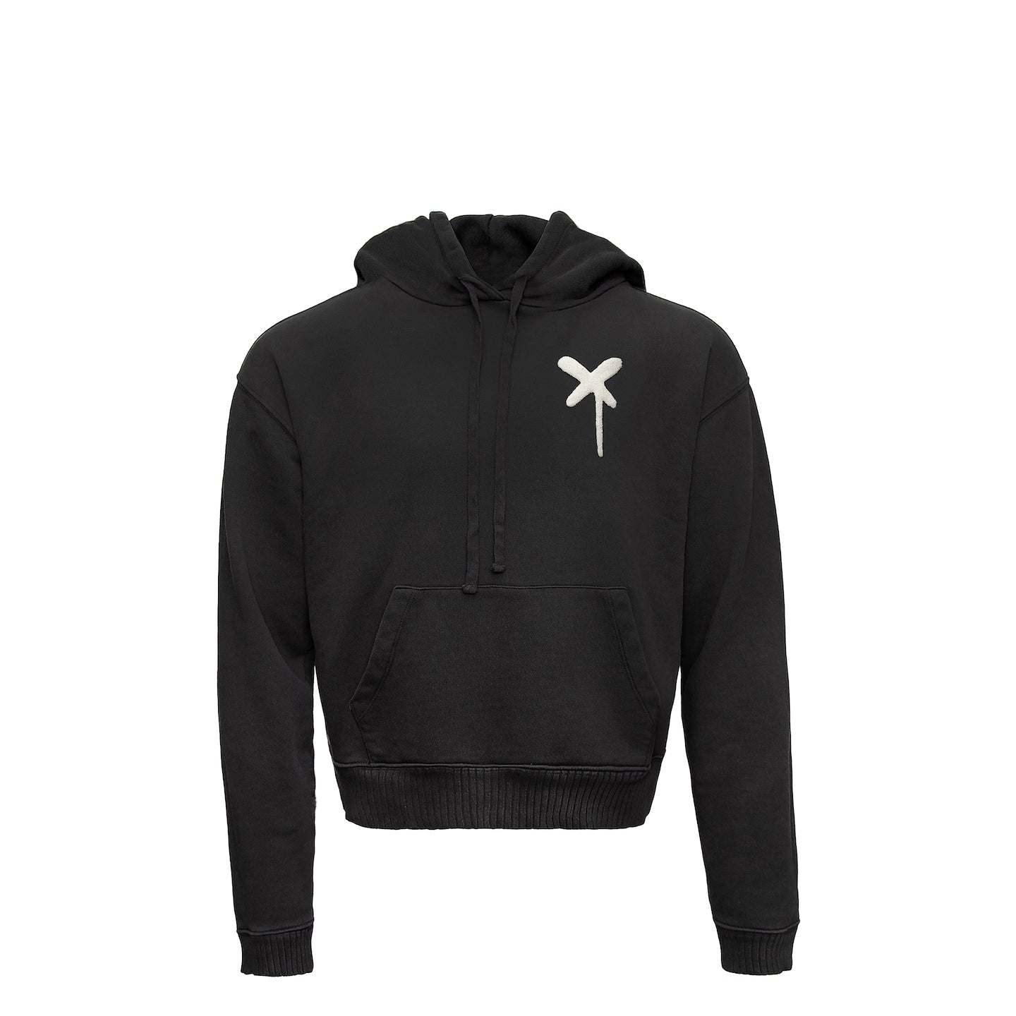 Huntington 'X' Hoodie in Black-White