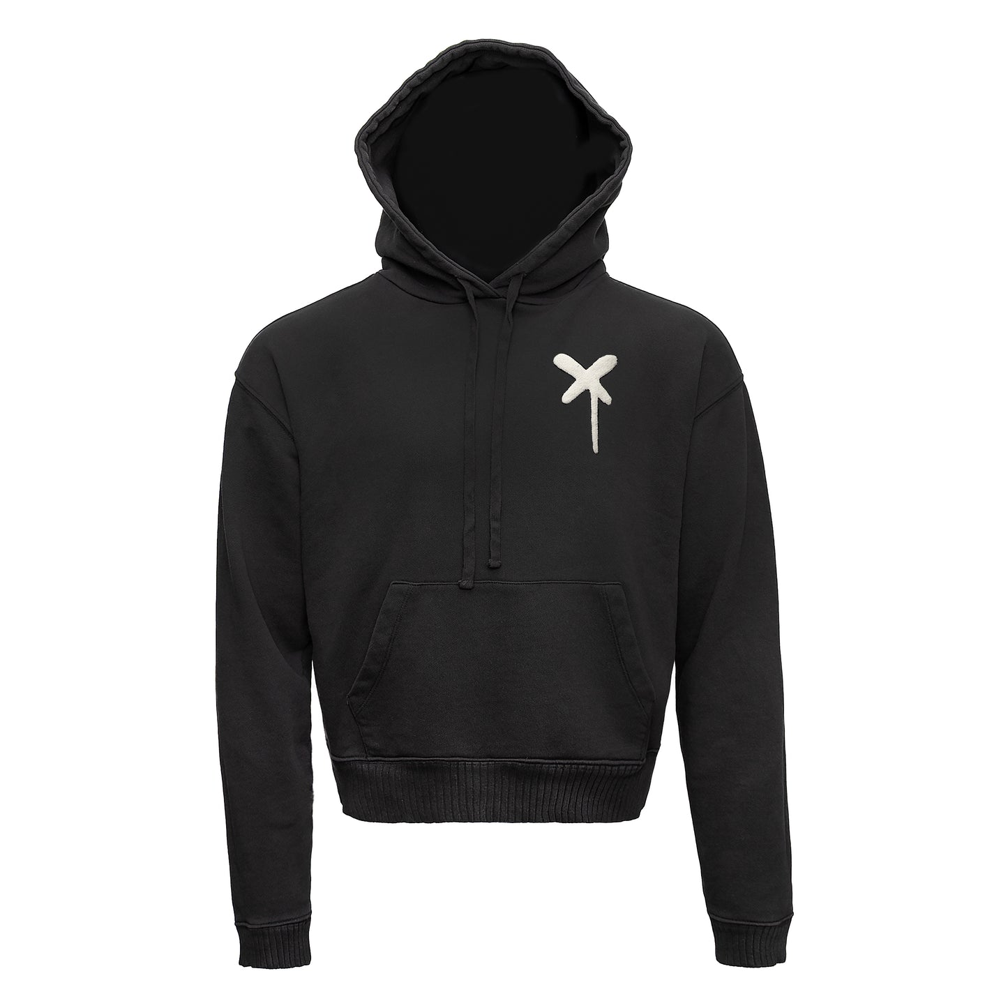 Huntington 'X' Hoodie in Black-White