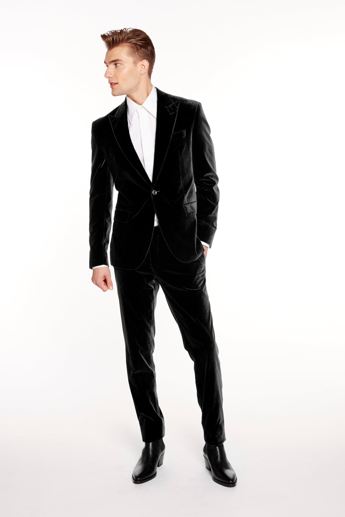 Products Cambridge Velvet Dress Pants in Black