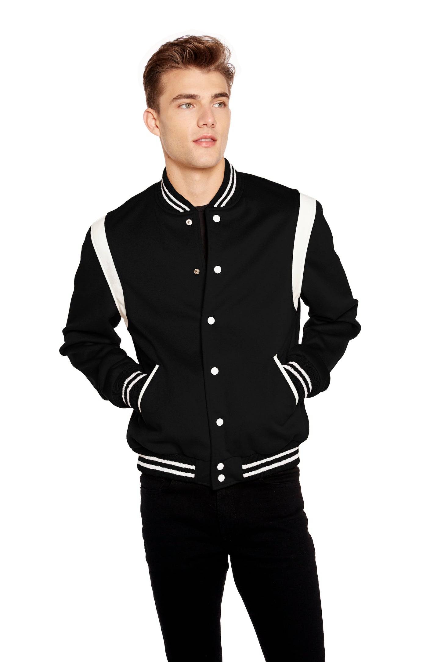 Rothesay Varsity Jacket in Black