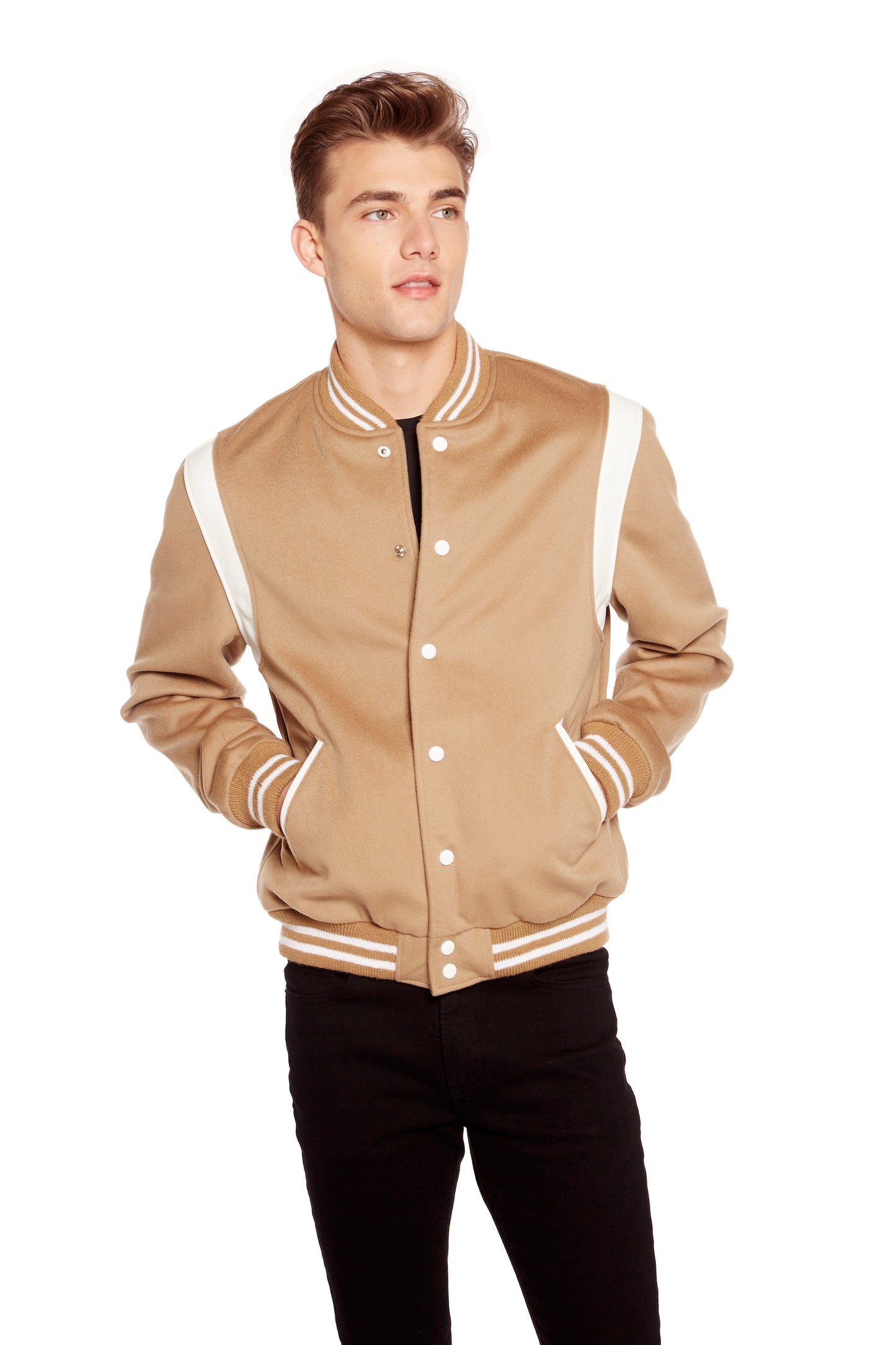 Rothesay Varsity Jacket in Camel