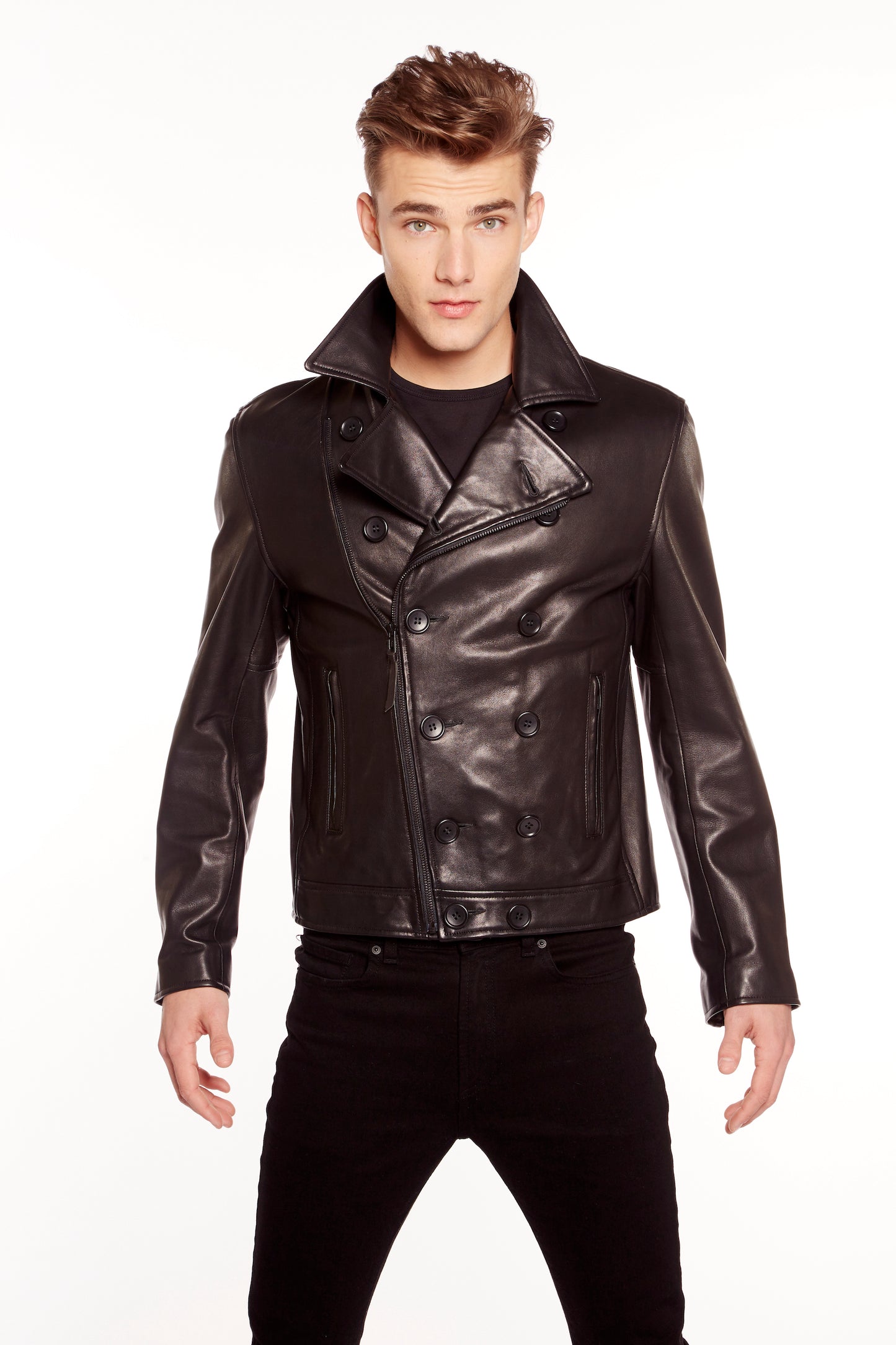 Brandon Leather Moto Jacket
