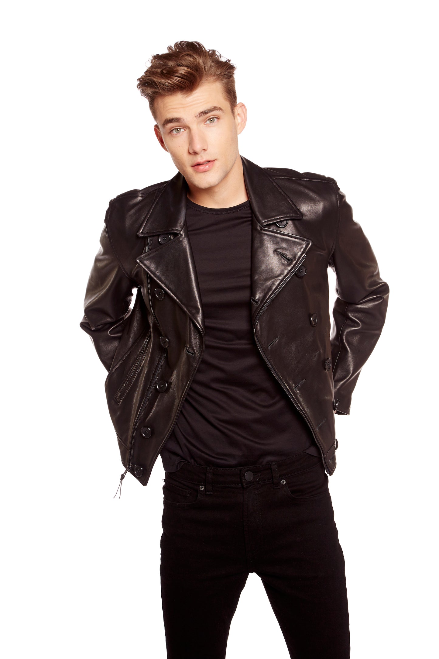 Brandon Leather Moto Jacket