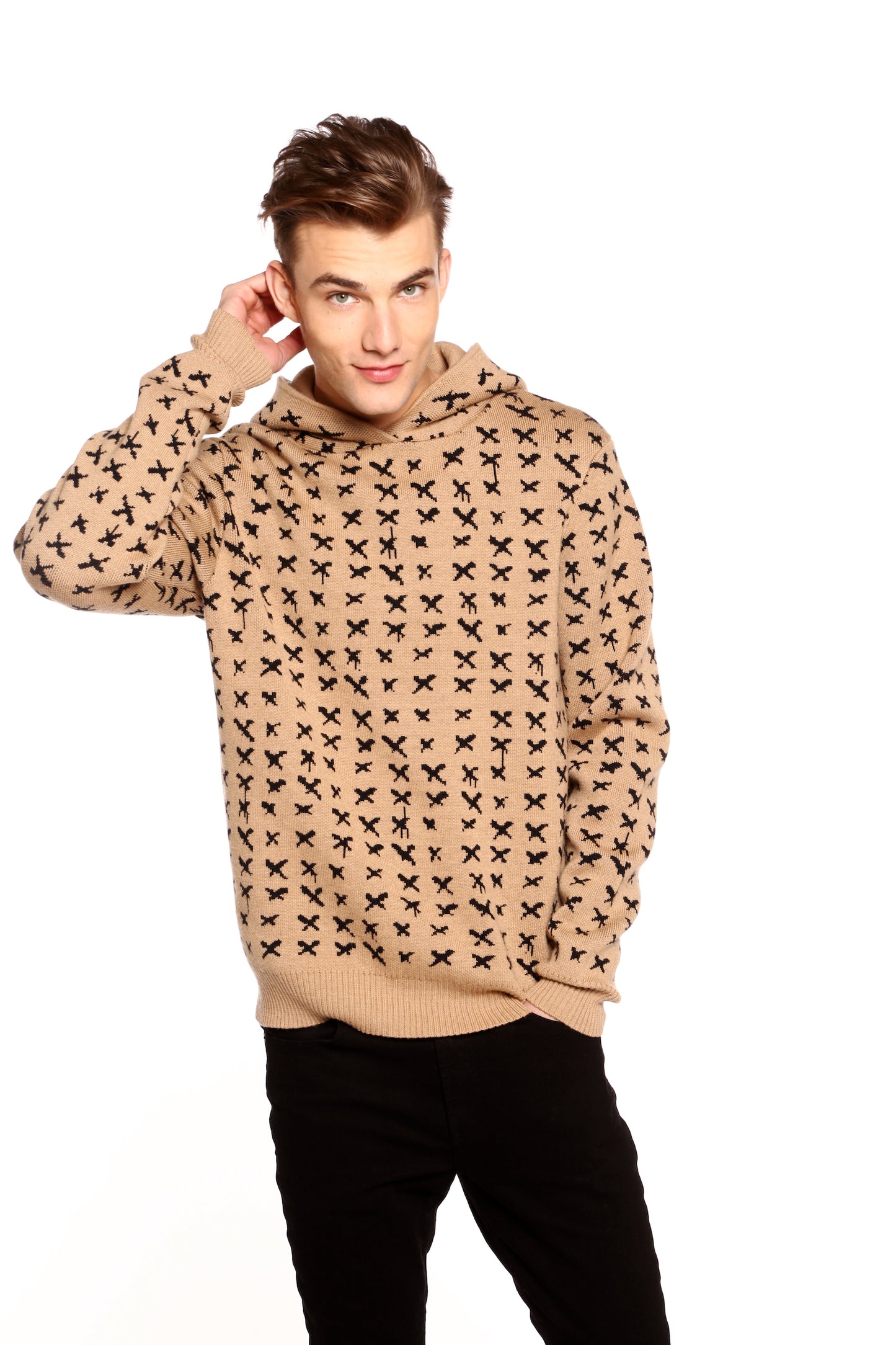 Richmond 'X' Hoodie in Camel