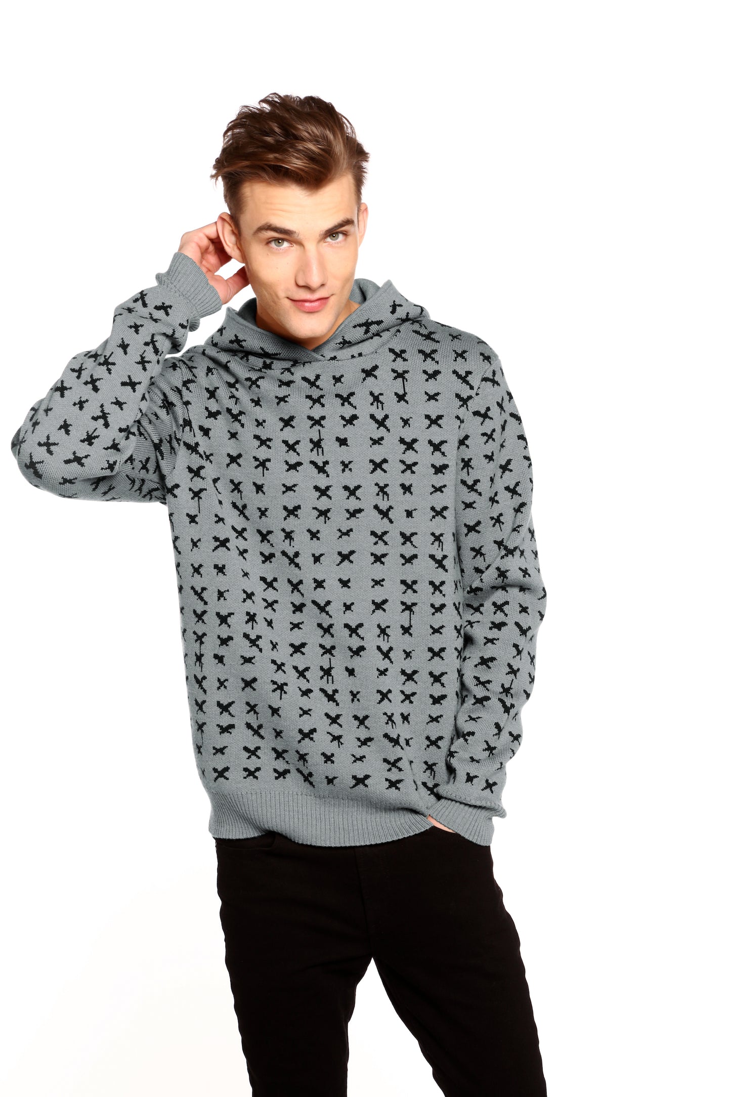 Richmond 'X' Hoodie in Grey