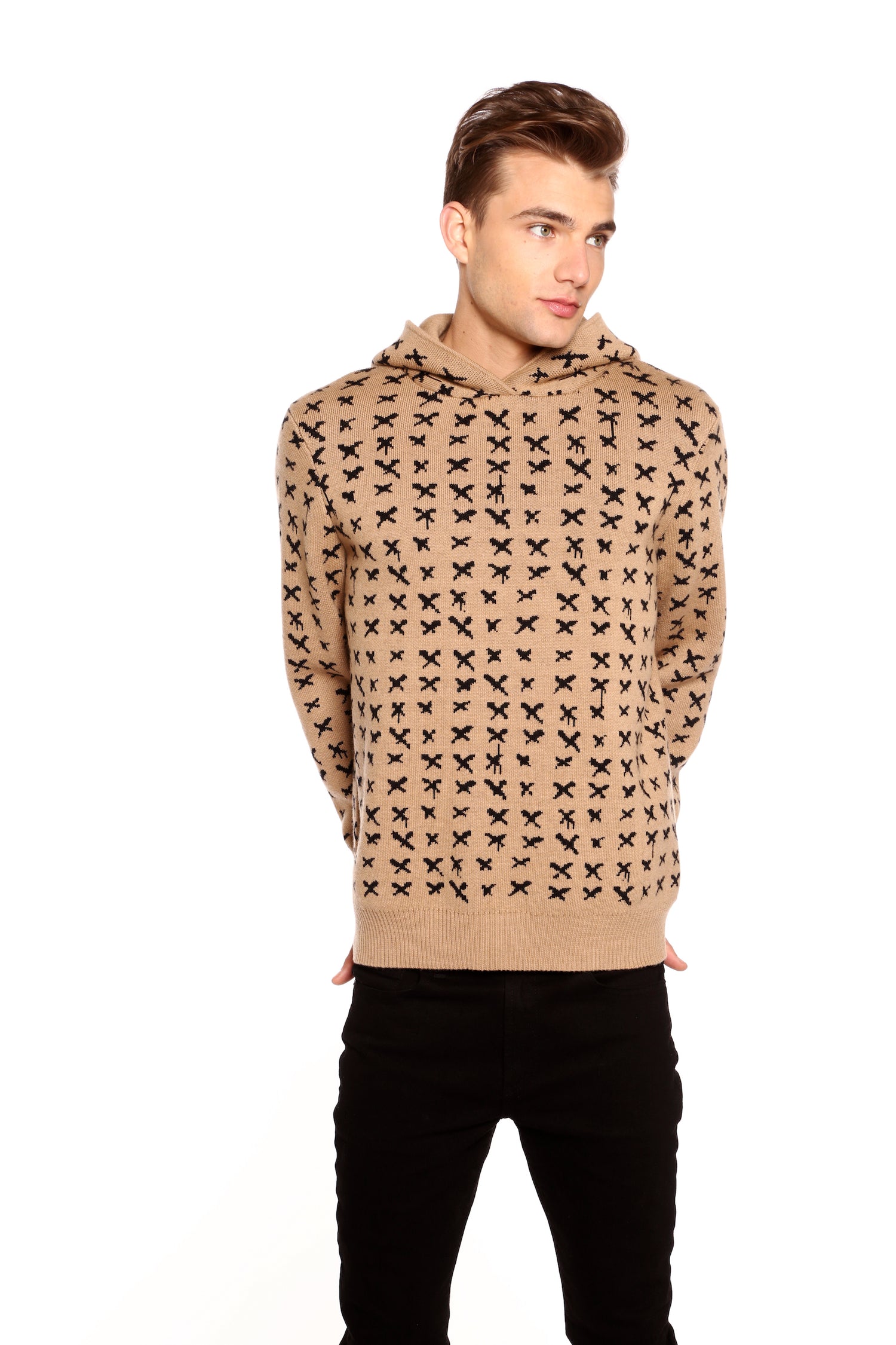 Richmond 'X' Hoodie in Camel