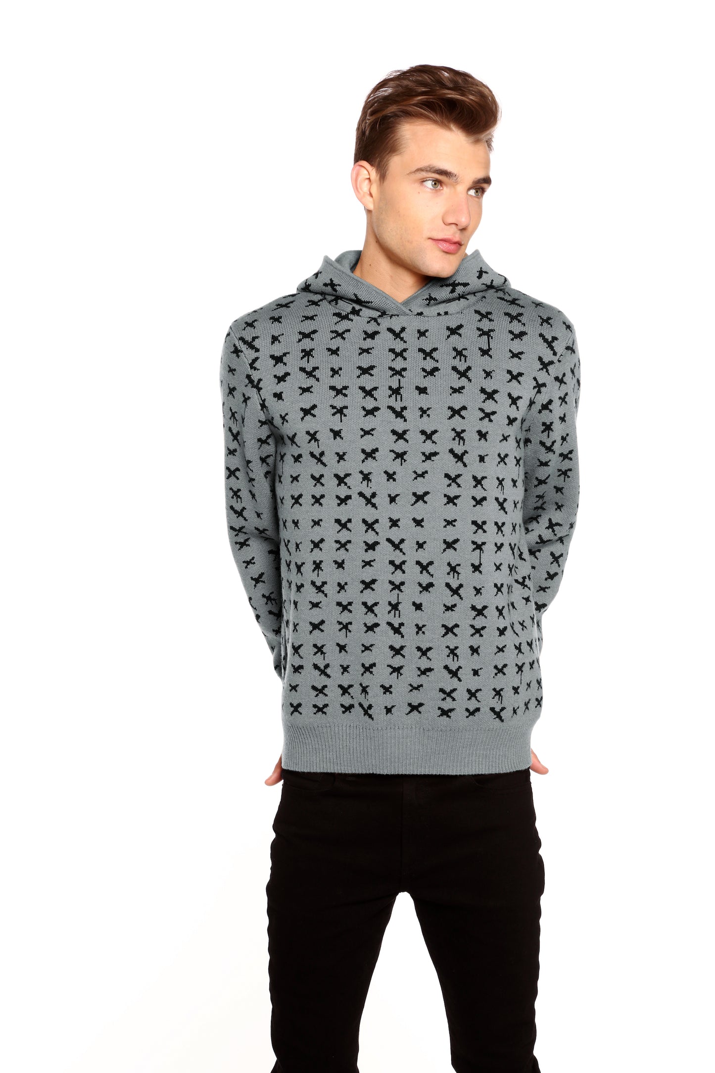 Richmond 'X' Hoodie in Grey