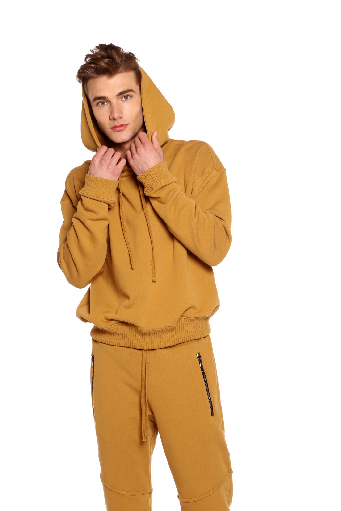 Huntington Hoodie in Burnt Yellow