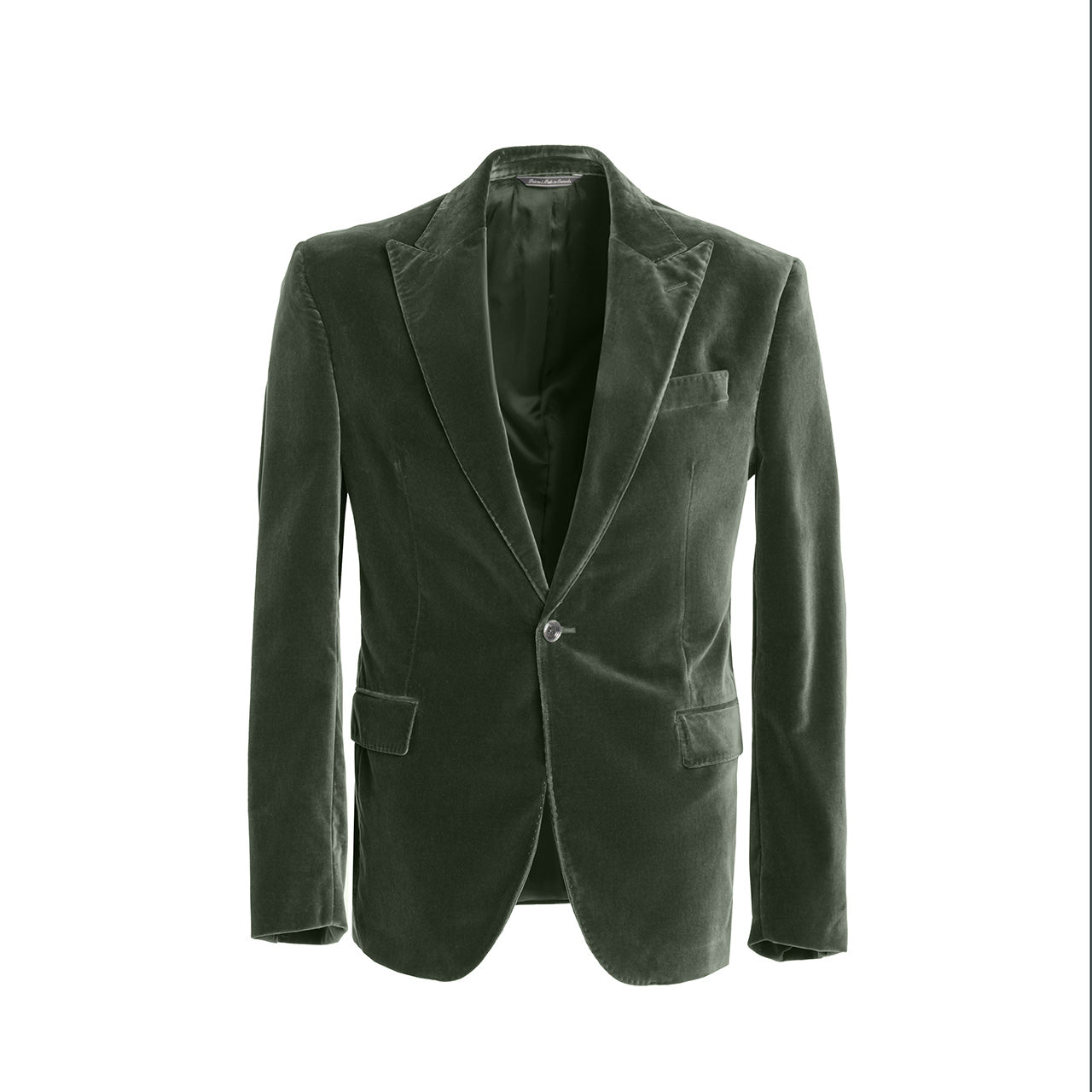 Cambridge Velvet Blazer in Pine Green
