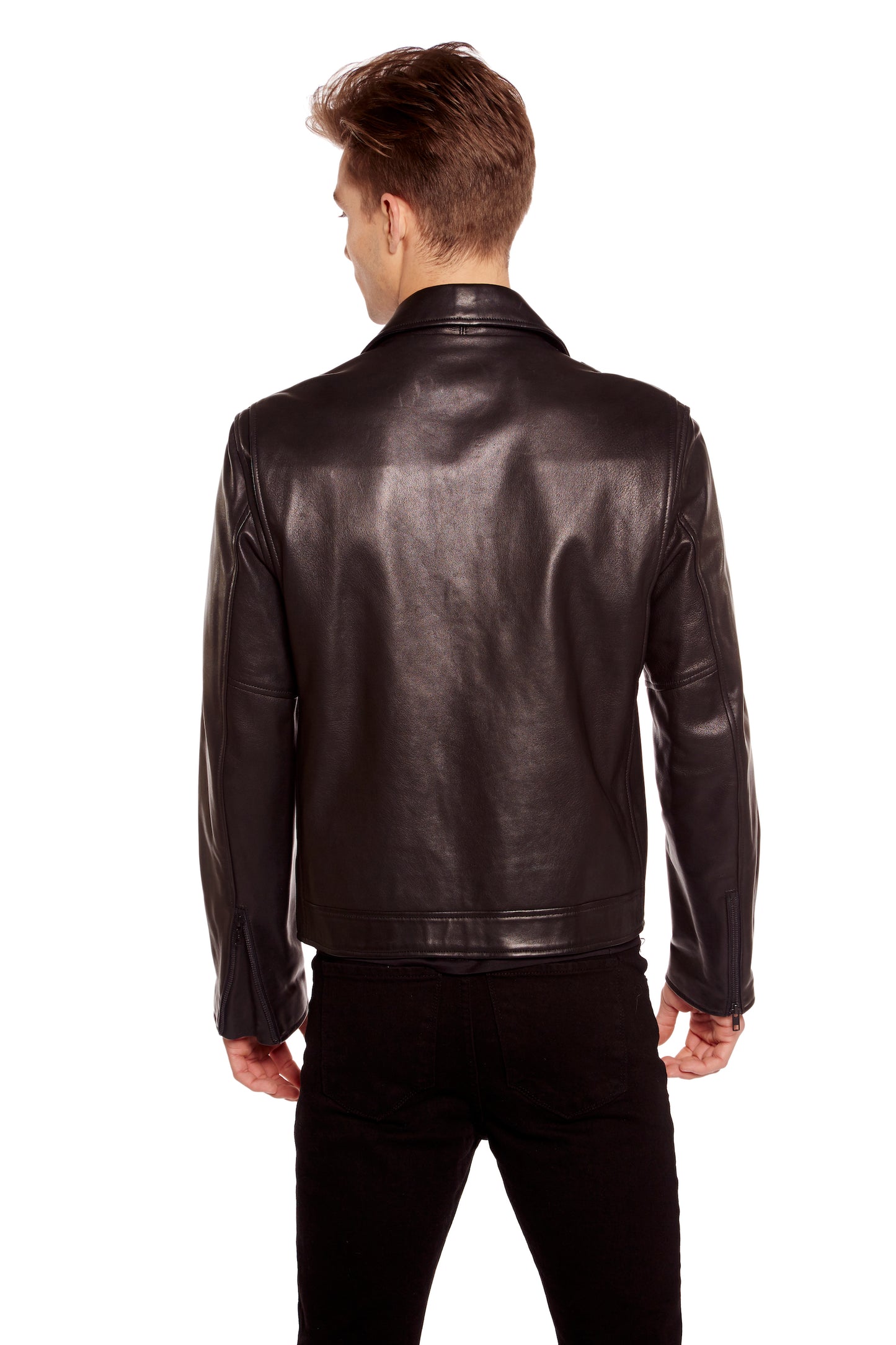 Brandon Leather Moto Jacket