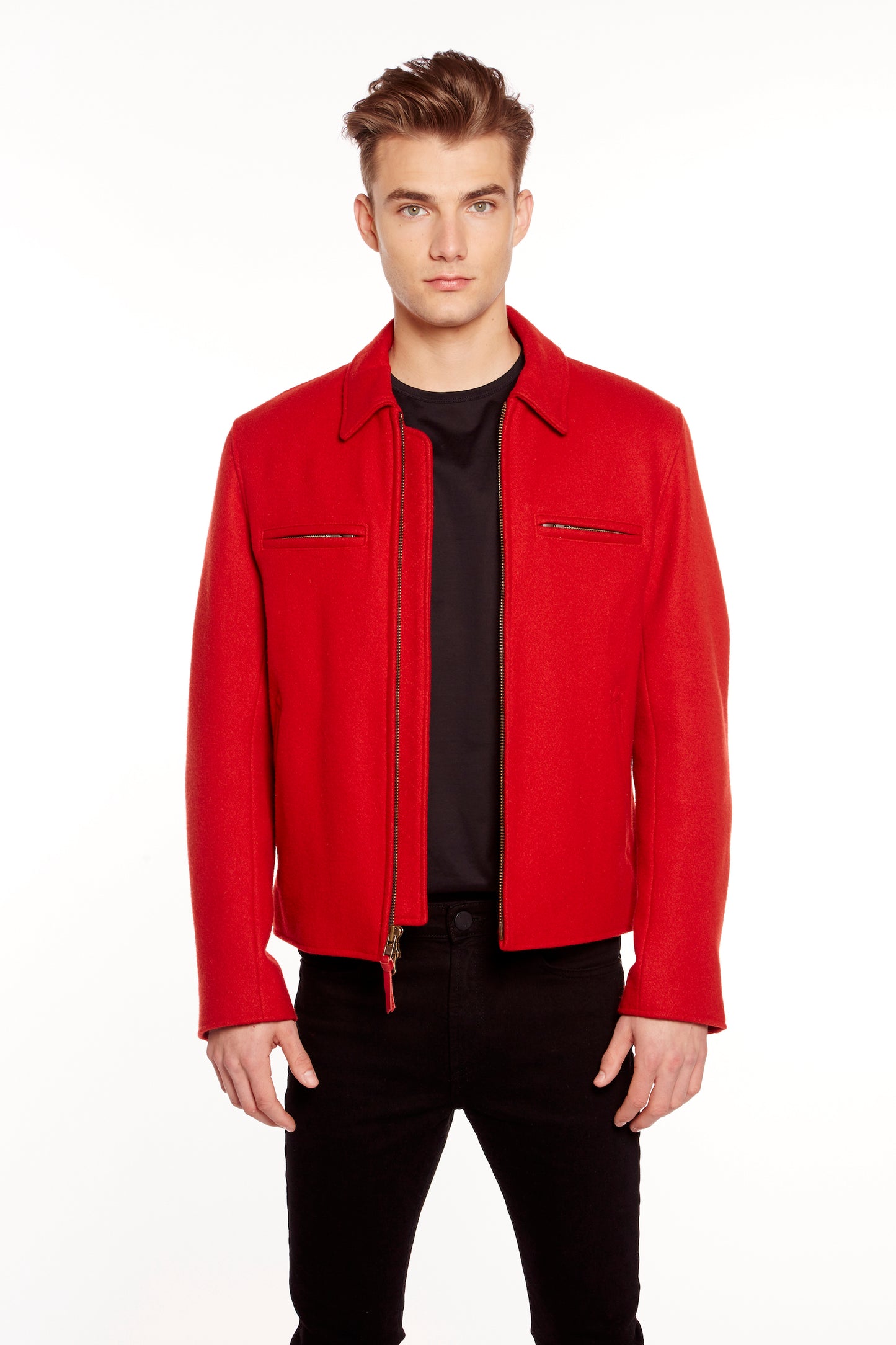 Beaufort Dockworker Jacket in Red