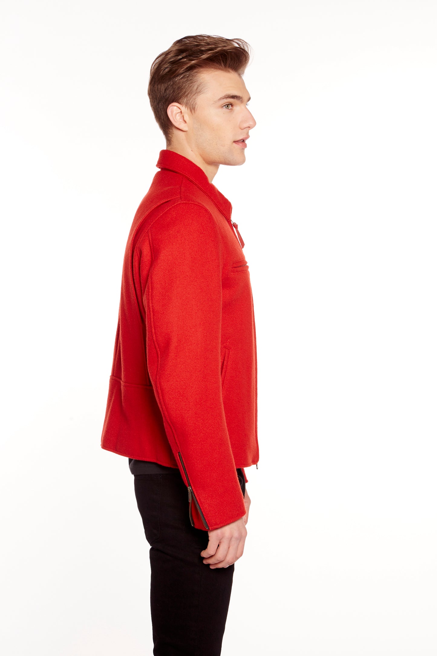 Beaufort Dockworker Jacket in Red